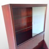 Italian wood and veneered mahogany sideboard/credenza, 1960s.