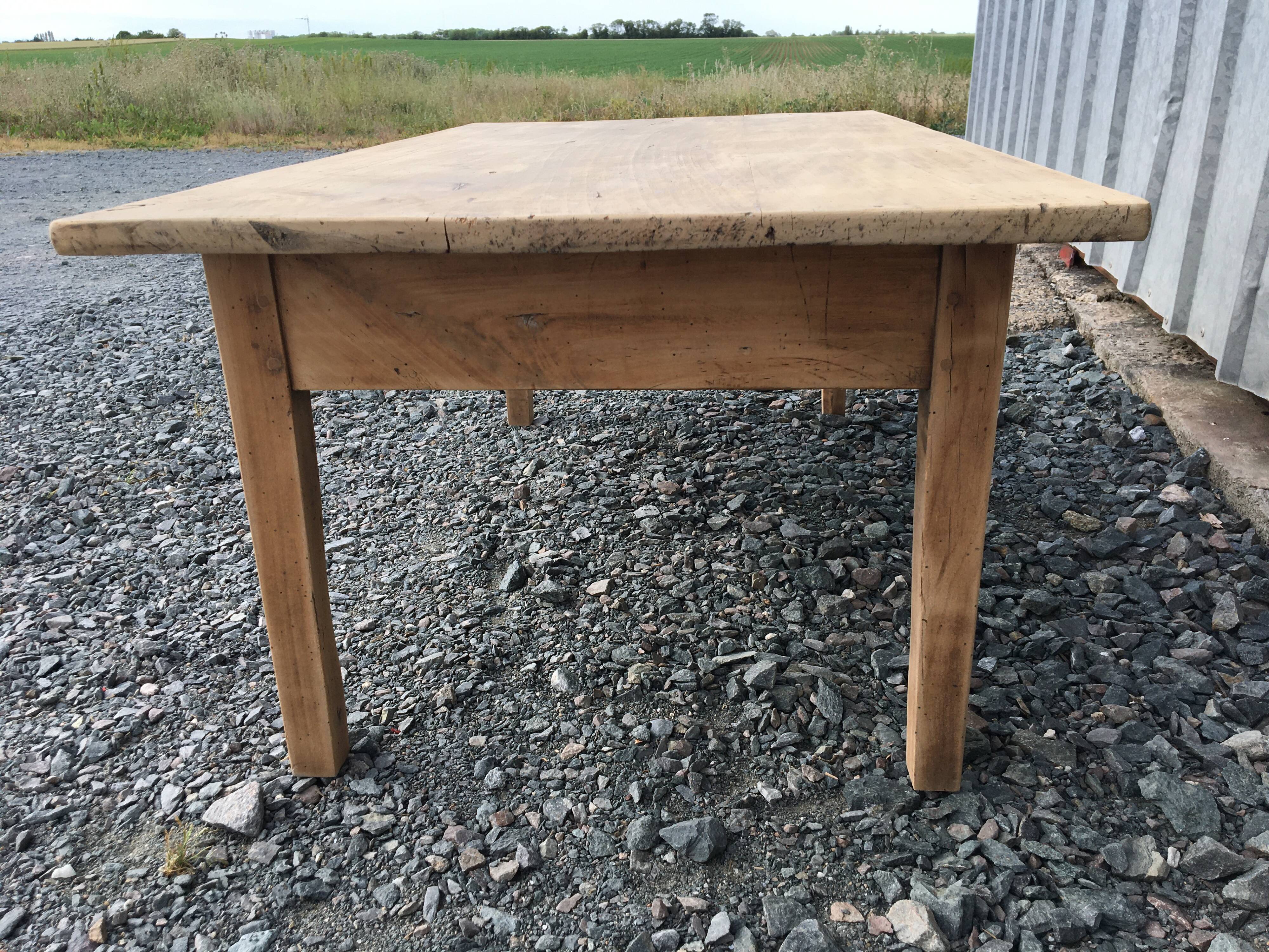 Old wooden coffee table