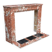 Louis XIV style fireplace in Rance marble, circa 1880.