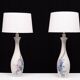 Pair Large Ceramic Table lamps Schoonhoven Plateel 1970s
