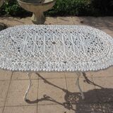 Aluminum cast iron garden table
