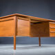 Mid-Century Teak Desk from GV Møbler, 1960s