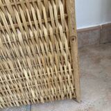 Vintage wicker wall shelf