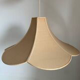 Large petal pendant in pink fabric