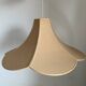 Large petal pendant in pink fabric