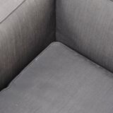 LC2 armchair in black fabric – Design Le Corbusier, Pierre Jeanneret & Charlotte Perriand, 60s