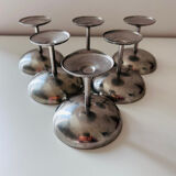 Service of 6 stainless steel cutlery sets.