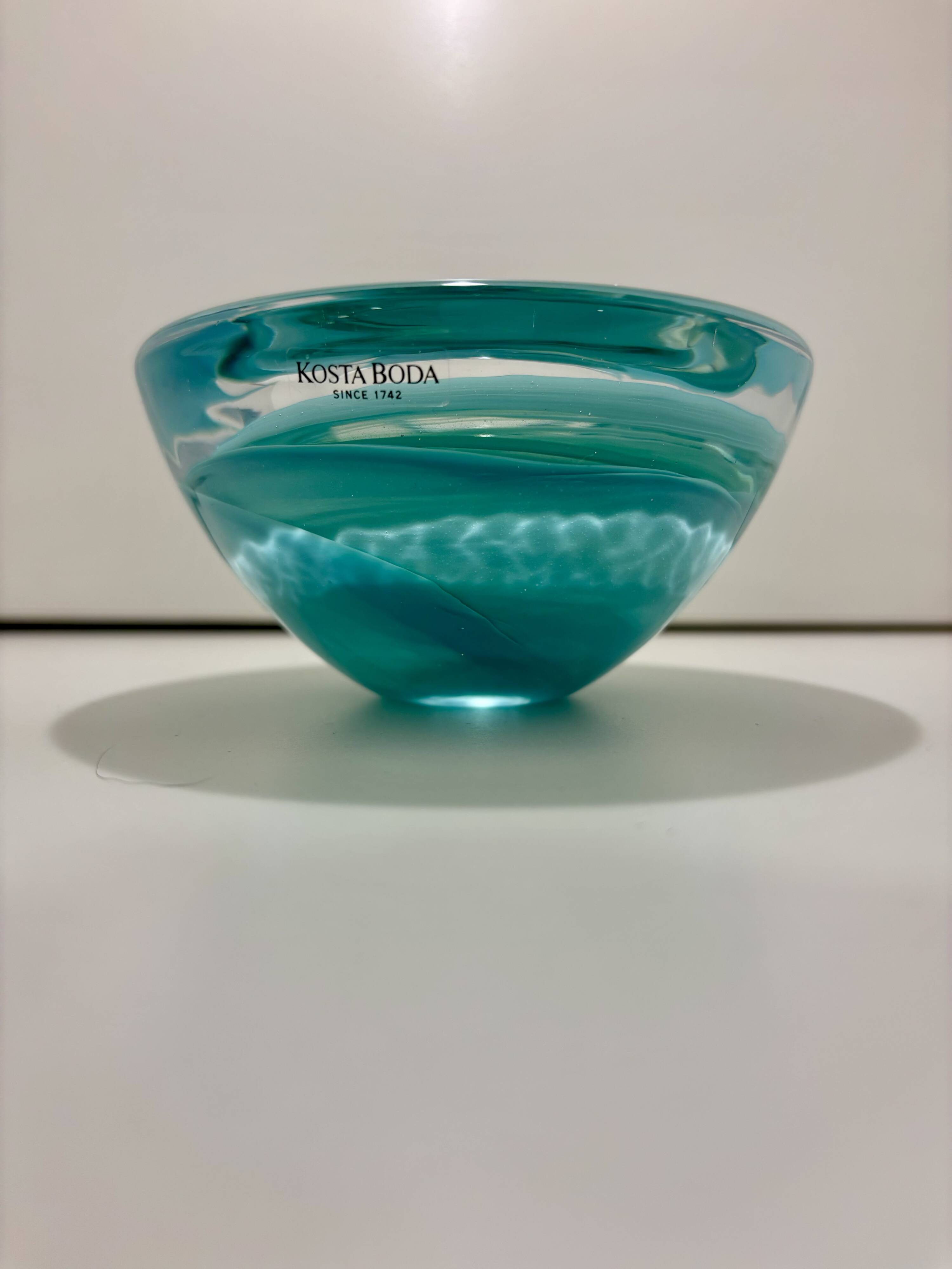 Atoll Bowl by Anna Ehrner for Kosta Boda, 1980s