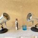 Paire de lampe spot à poser lita France vintage années 70 fonte d’aluminium