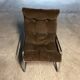 Vintage IKEA velvet low armchair
