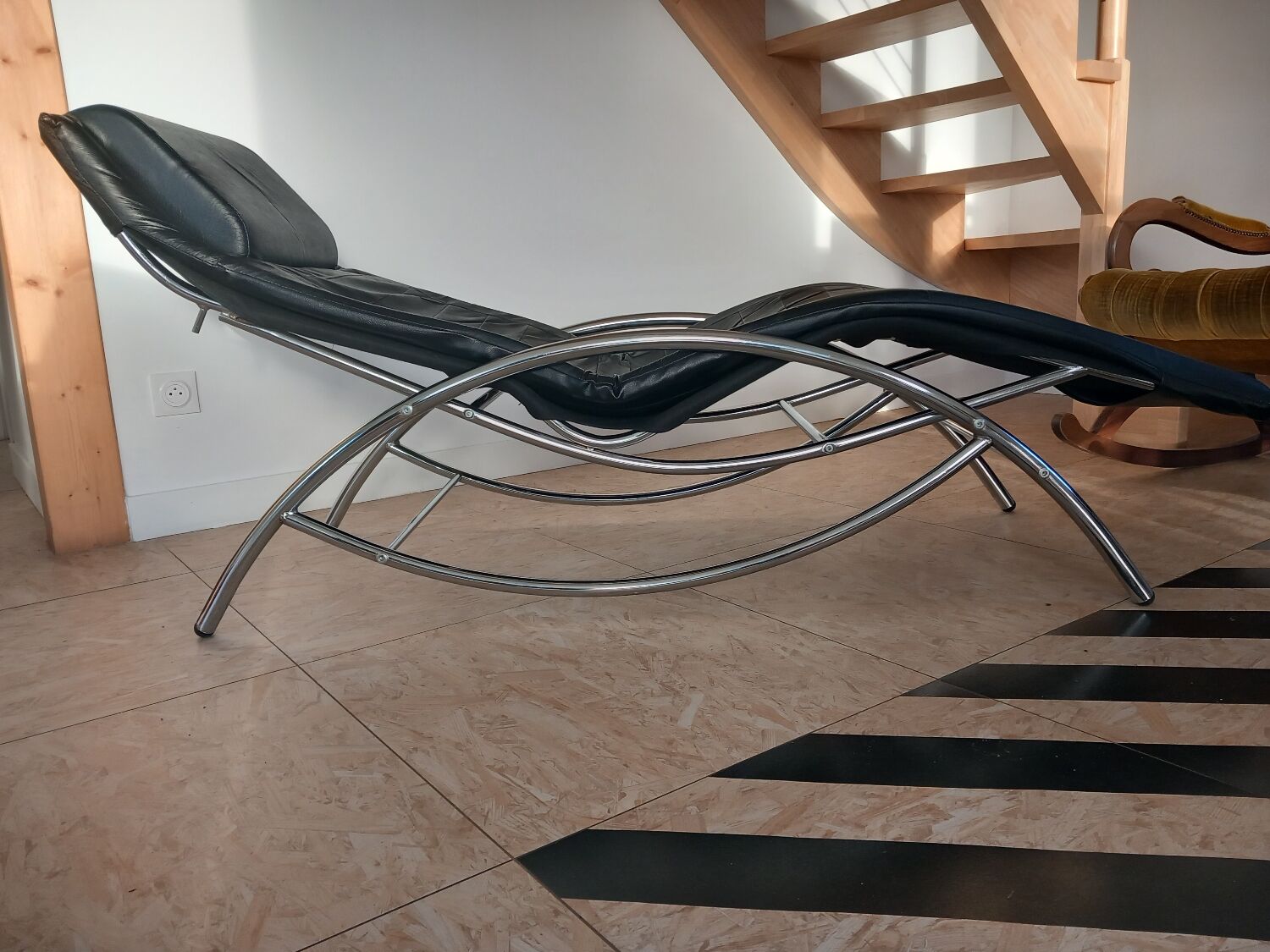 Chaise longue année 80