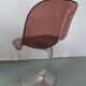 Fauteuil enfant space age chrome et plexiglass