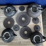 Set of 4 Japanese teapots