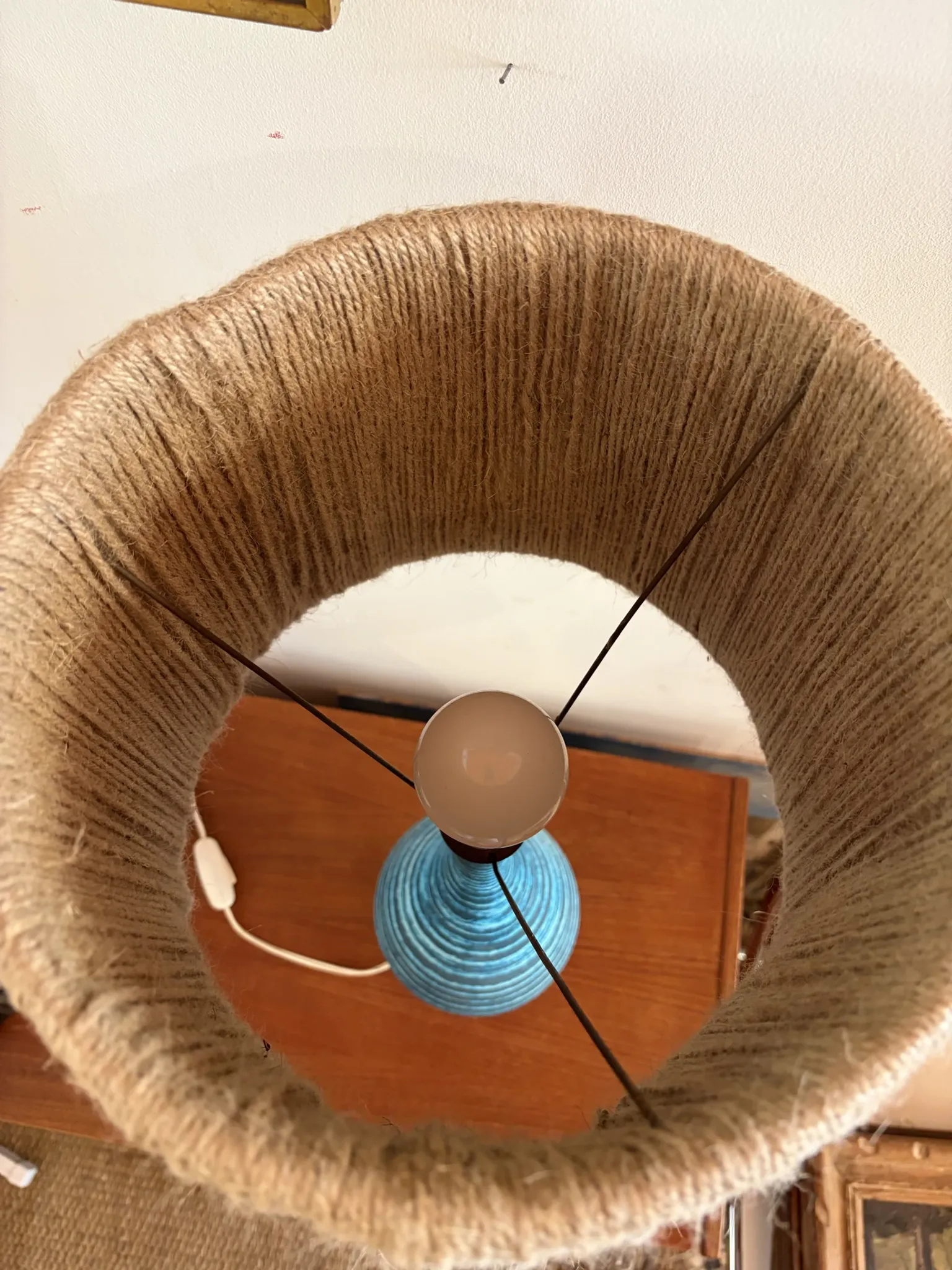 Accolay lamp in ceramic, Gaulish model