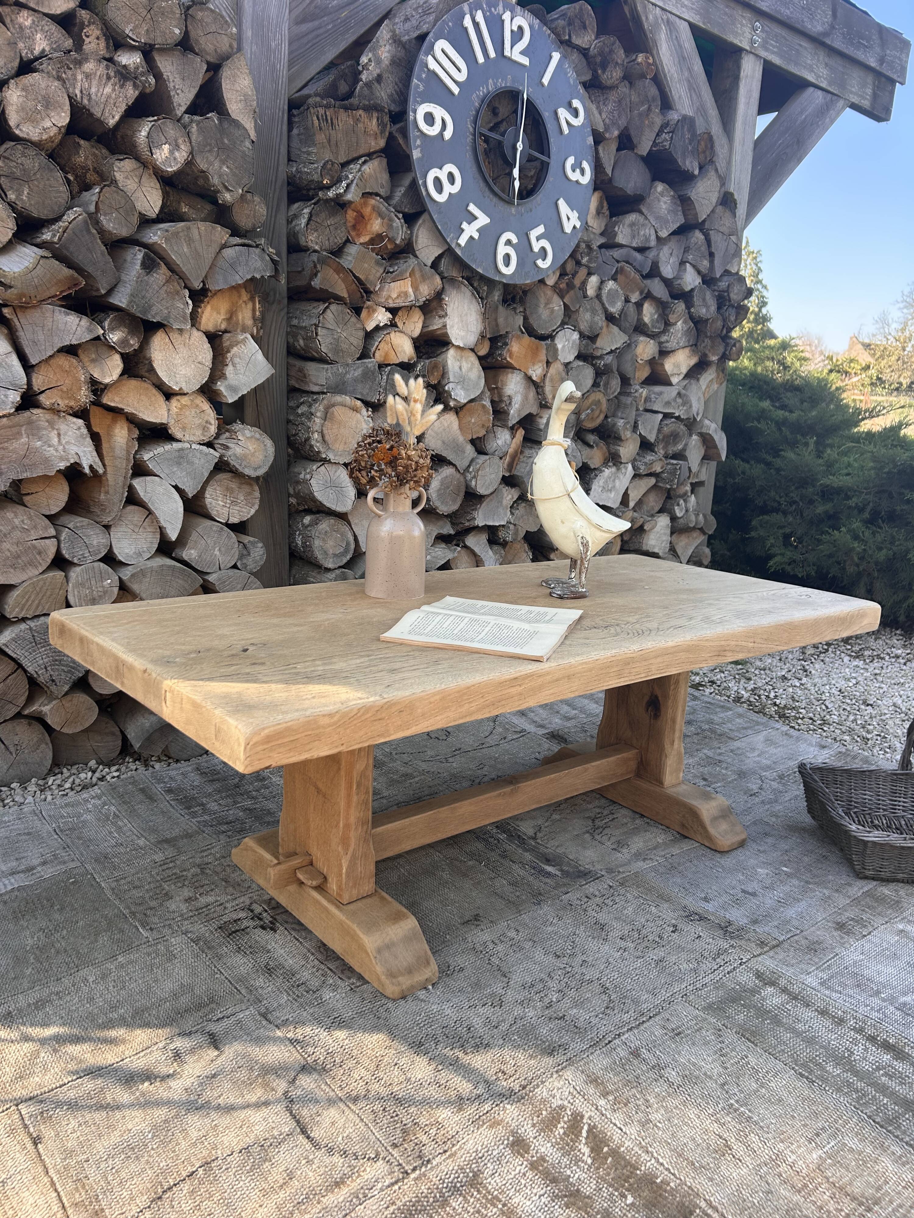 Renovated solid oak coffee table