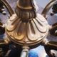 Old chandelier 8 fires / 8 branches gilded bronze Louis XVI TBE