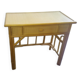 Rattan and bamboo desk or console