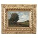 Peinture à l'huile sur panneau, paysage avec un troupeau de moutons, signé V. Bussolino, Italie, 19e siècle
