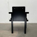 German armchair model D51 Fagus with Bauhaus pattern cushion by Walter Gropius for Tecta