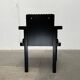 German armchair model D51 Fagus with Bauhaus pattern cushion by Walter Gropius for Tecta