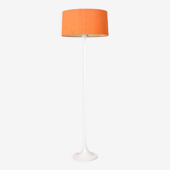 Lampadaire abat-jour orange des années 1960