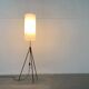 Mid-century minimalist tripod floor lamp, 1960s.
