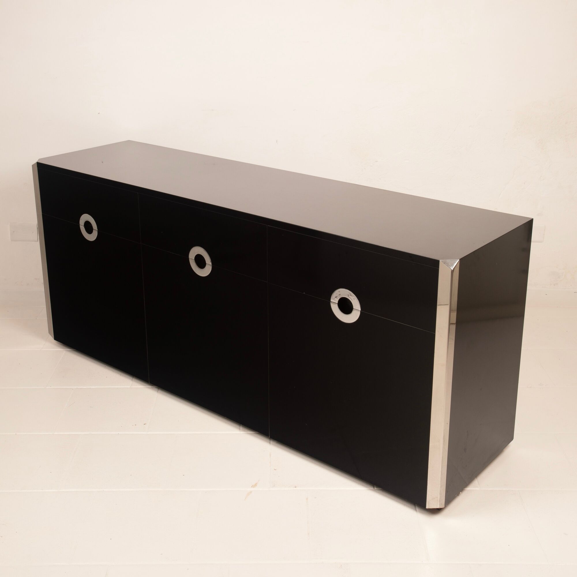 Willy Rizzo Alveo Sideboard for Mario Sabot, Italy 1970