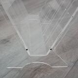 Vintage plexiglass magazine rack France 1980s