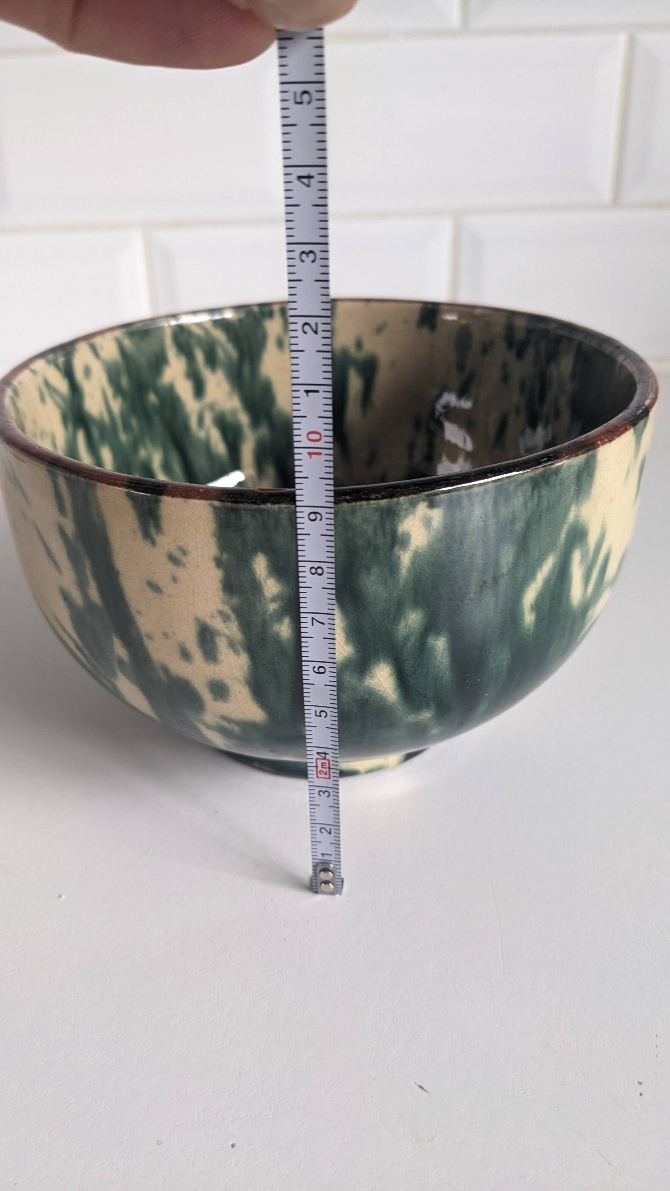 Glazed terracotta bowl Occitania