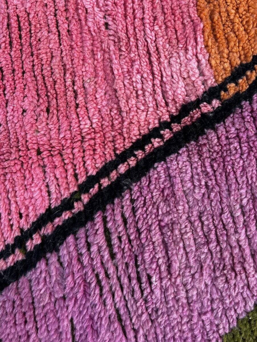 Modern Moroccan Boujad multicoloured Berber rug