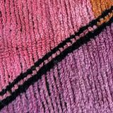 Modern Moroccan Boujad multicoloured Berber rug