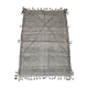 Moroccan Berber carpet Kilim Zanafi black and white 1, 47x1,04