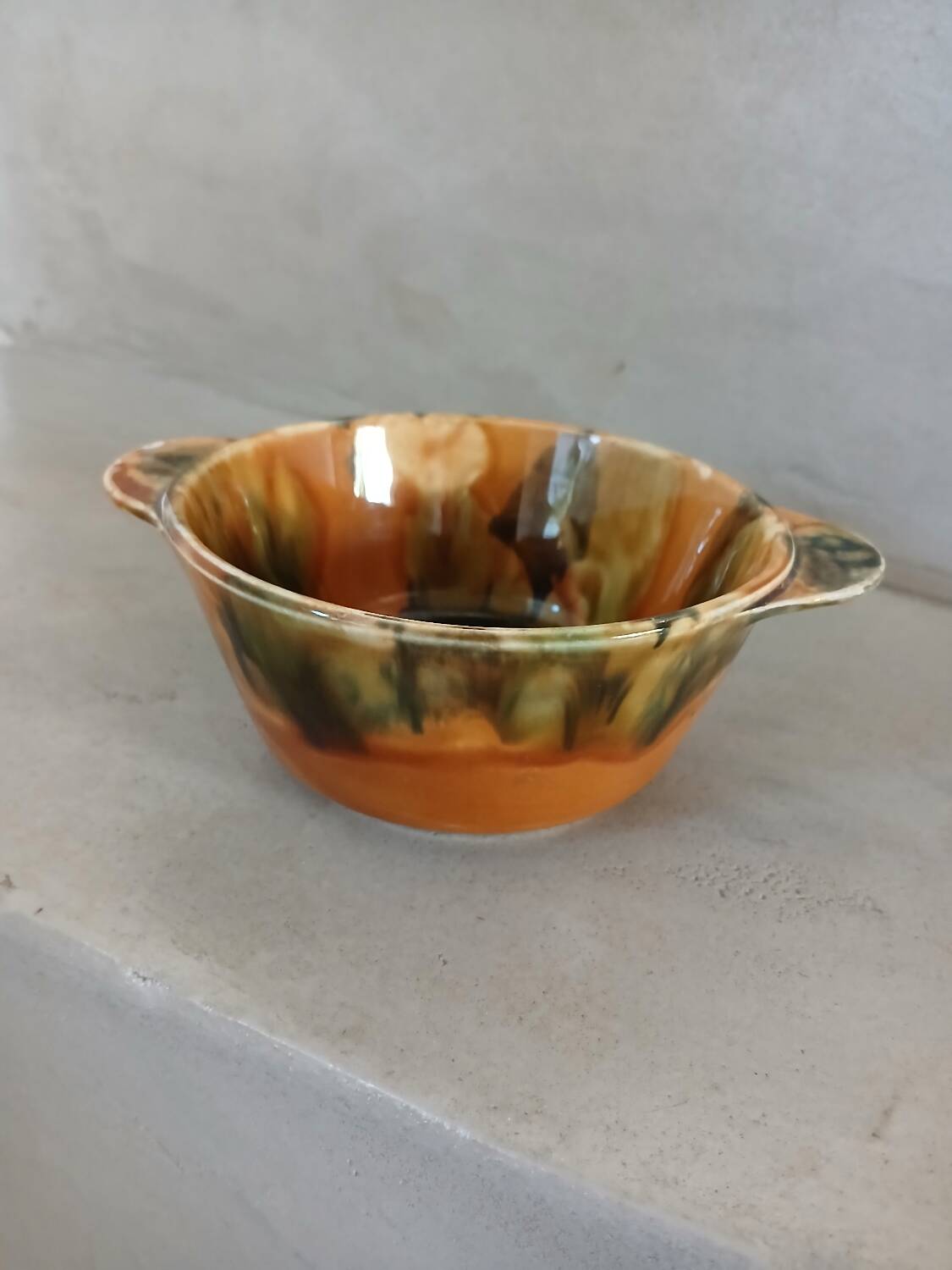 Old ear bowl Digoin and Sarreguemines