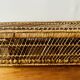 Vintage rattan and wicker shelf