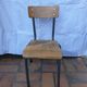 Formica tray desk set with drawer and vintage school chair for children