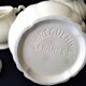 Set Sarreguemines coffee maker, sugar bowl, ivory cream pot