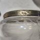 Antique salt cellar set in crystal with spoons – early 20th century