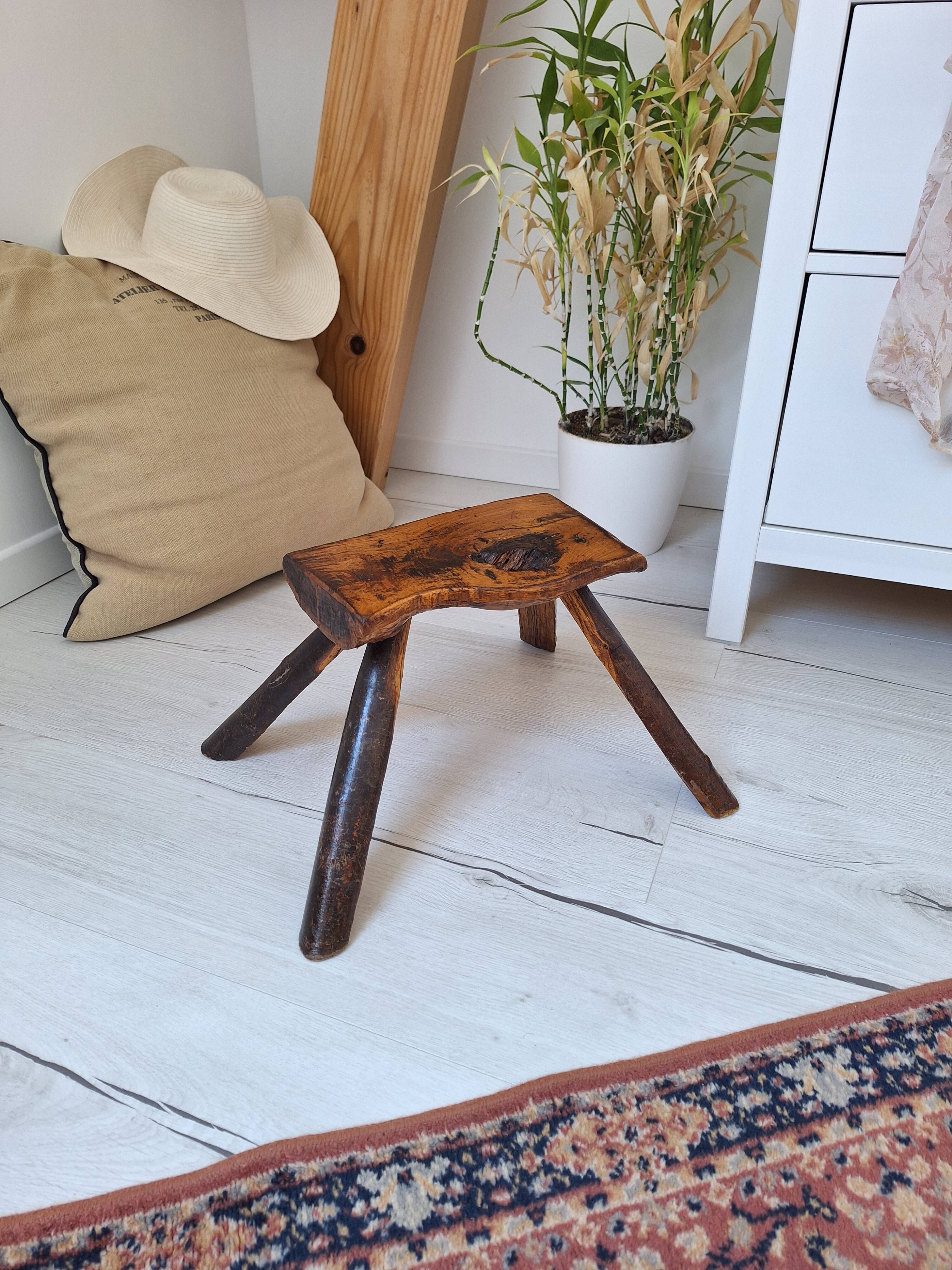 Tabouret de traite brutaliste