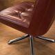 Leather armchair P128 Osvaldo Bordani