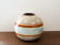 Vase boule céramique émaillée art déco signé