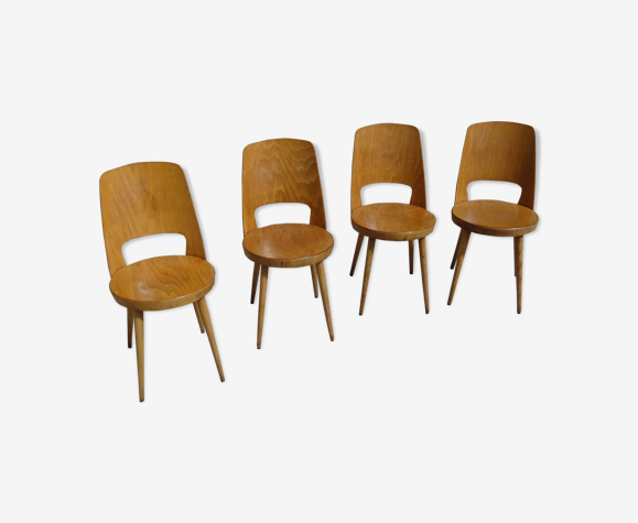 Suite de 4 chaises Baumann modèle « Mondor »