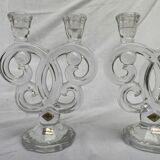 Pair of Cristallin candle holders