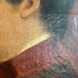 An elegant XIX th oil portrait
