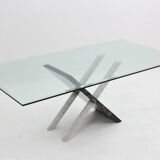 Italian Carrara marble dining table 1970s
