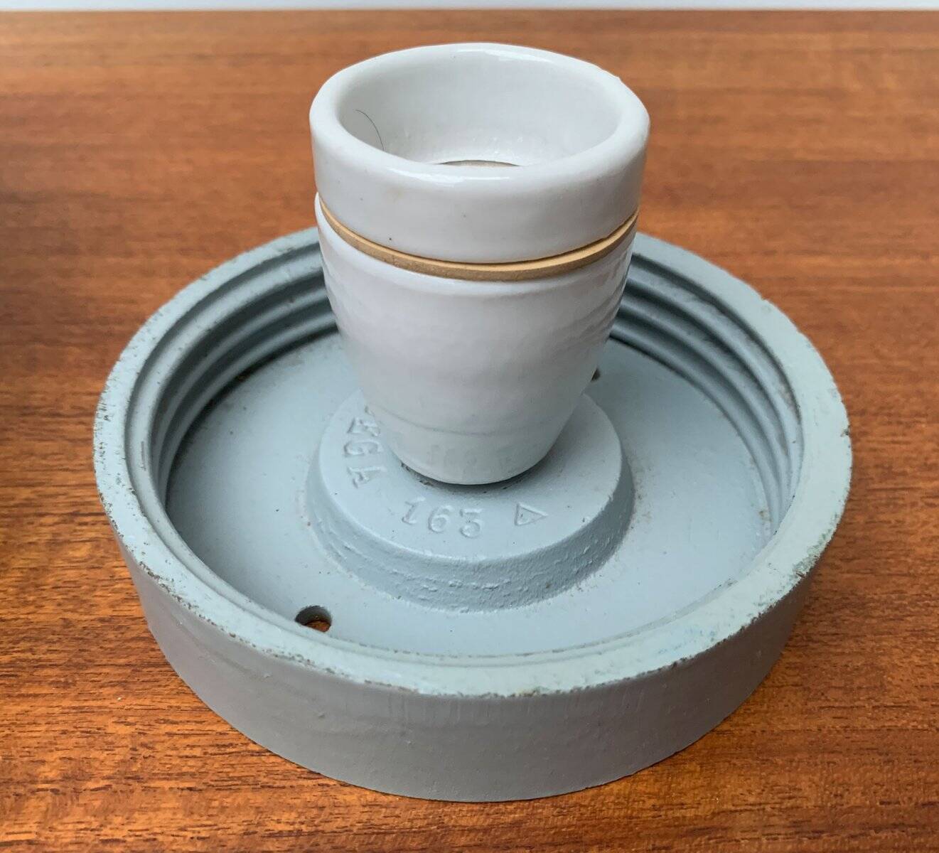 Mid-century German minimalist ceiling lamp by Bega.