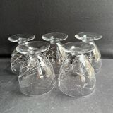 5 Verres à eau – Daum Nancy France