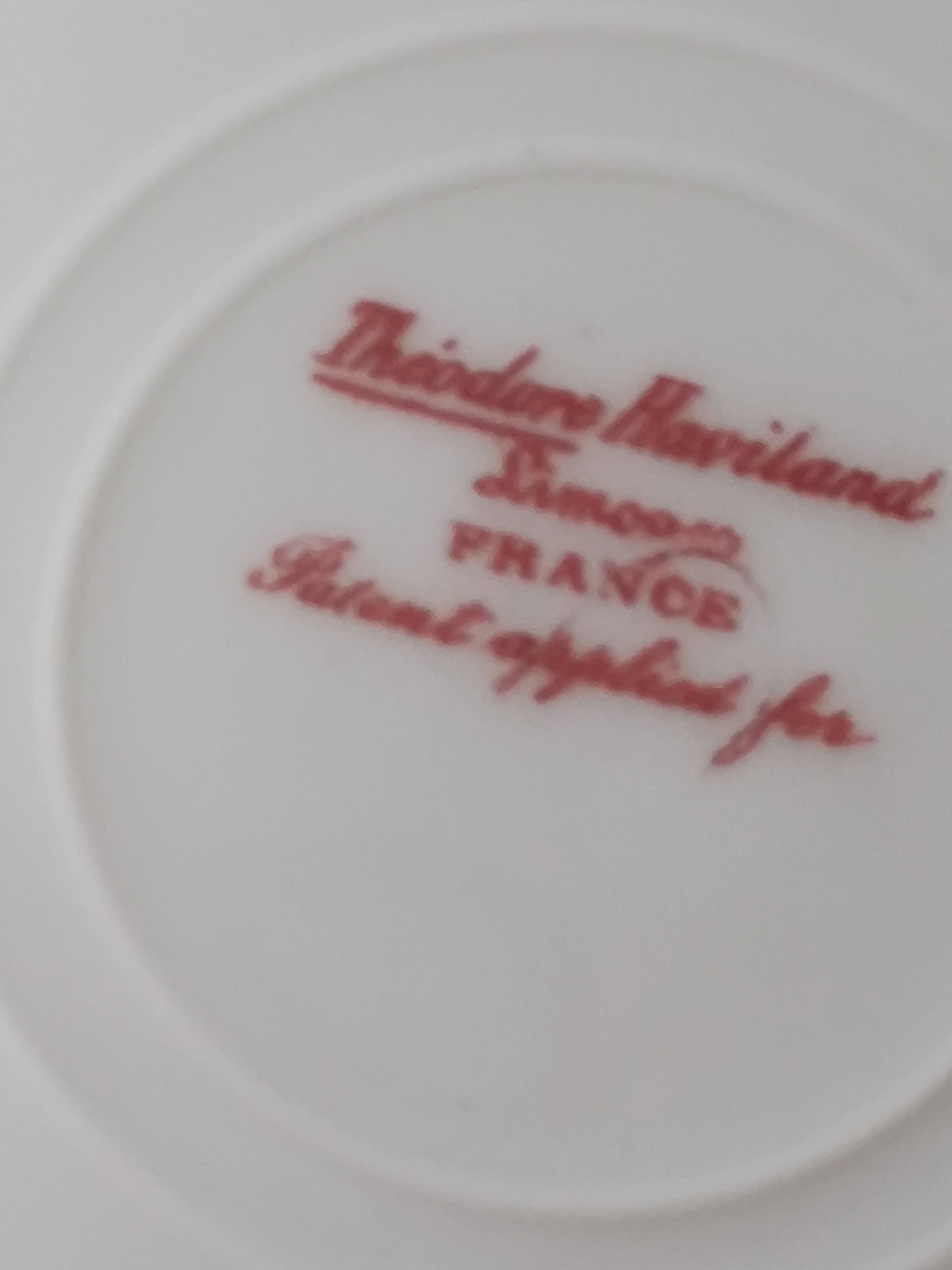 4 soup plates. Haviland. Limoges.France.