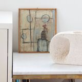 Sculpted stone lamp attributed to albert tormos