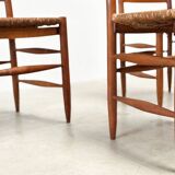 Set of six French dining chairs