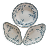 Lot assiette et ravier saint Amand